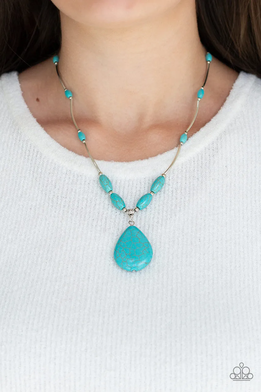 Explore the Elements Blue Paparazzi Necklace