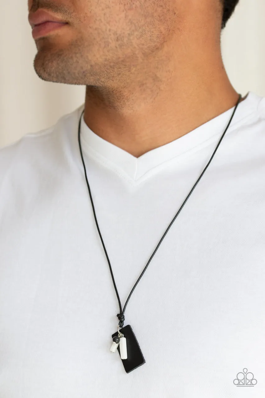 Explorer Edge White Paparazzi Necklace