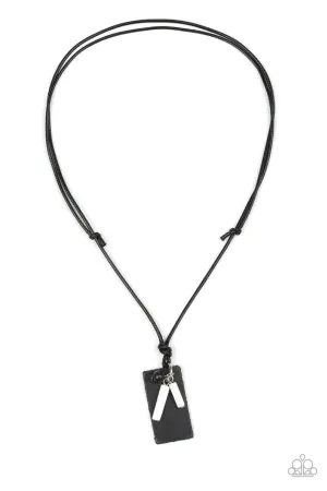 Explorer Edge White Paparazzi Necklace
