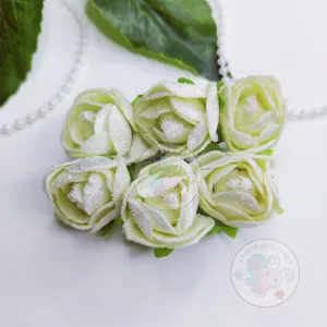 Fabric Roses - Ivory