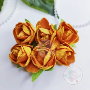Fabric Roses - Orange