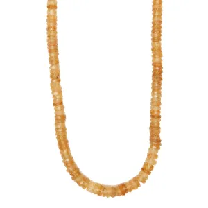 Faceted Hessonite Garnet Beaded Necklace