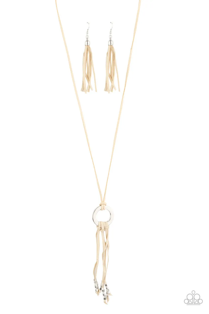 Feel at HOMESPUN White Paparazzi Necklace