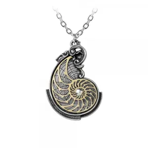 Fibonacci's Golden Spiral Pendant Necklace