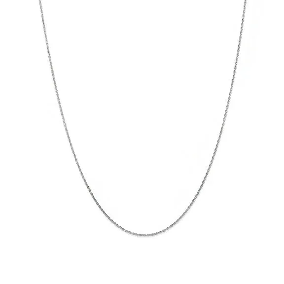 Fink's Jewelers 14K .95mm White Gold Cable Rope Chain Necklace