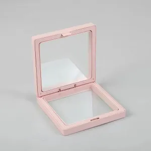 Floating Frame Display 3D 9x9cm - Pink