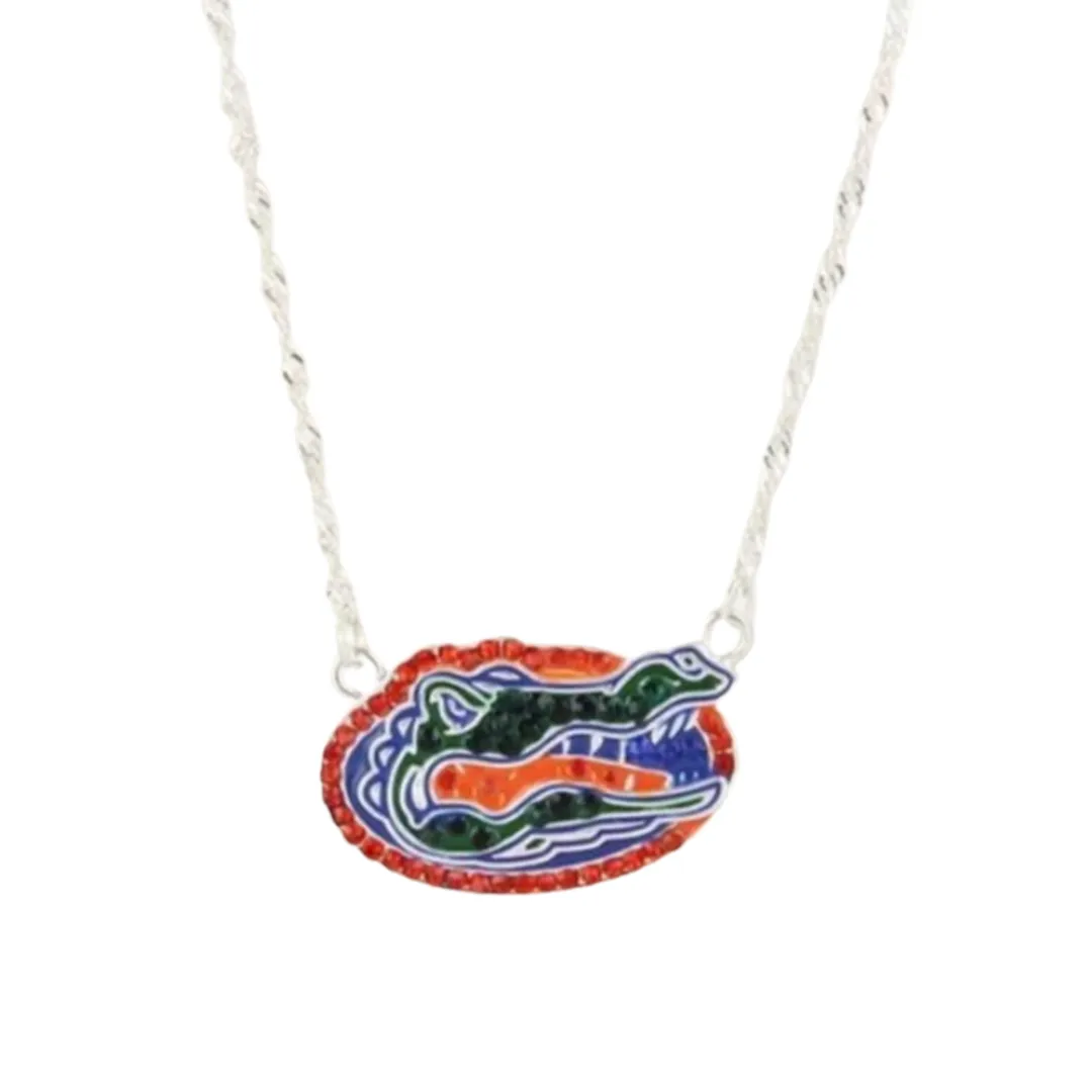 Florida Gators Crystal Necklace