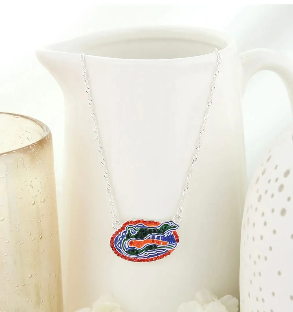 Florida Gators Crystal Necklace