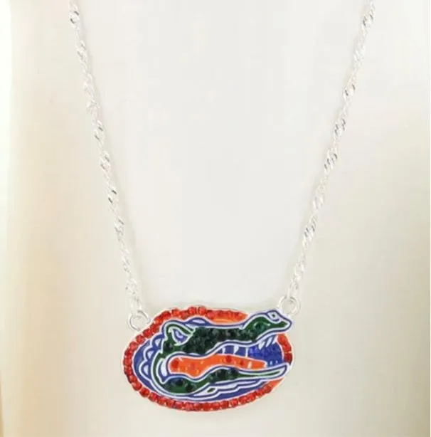 Florida Gators Crystal Necklace
