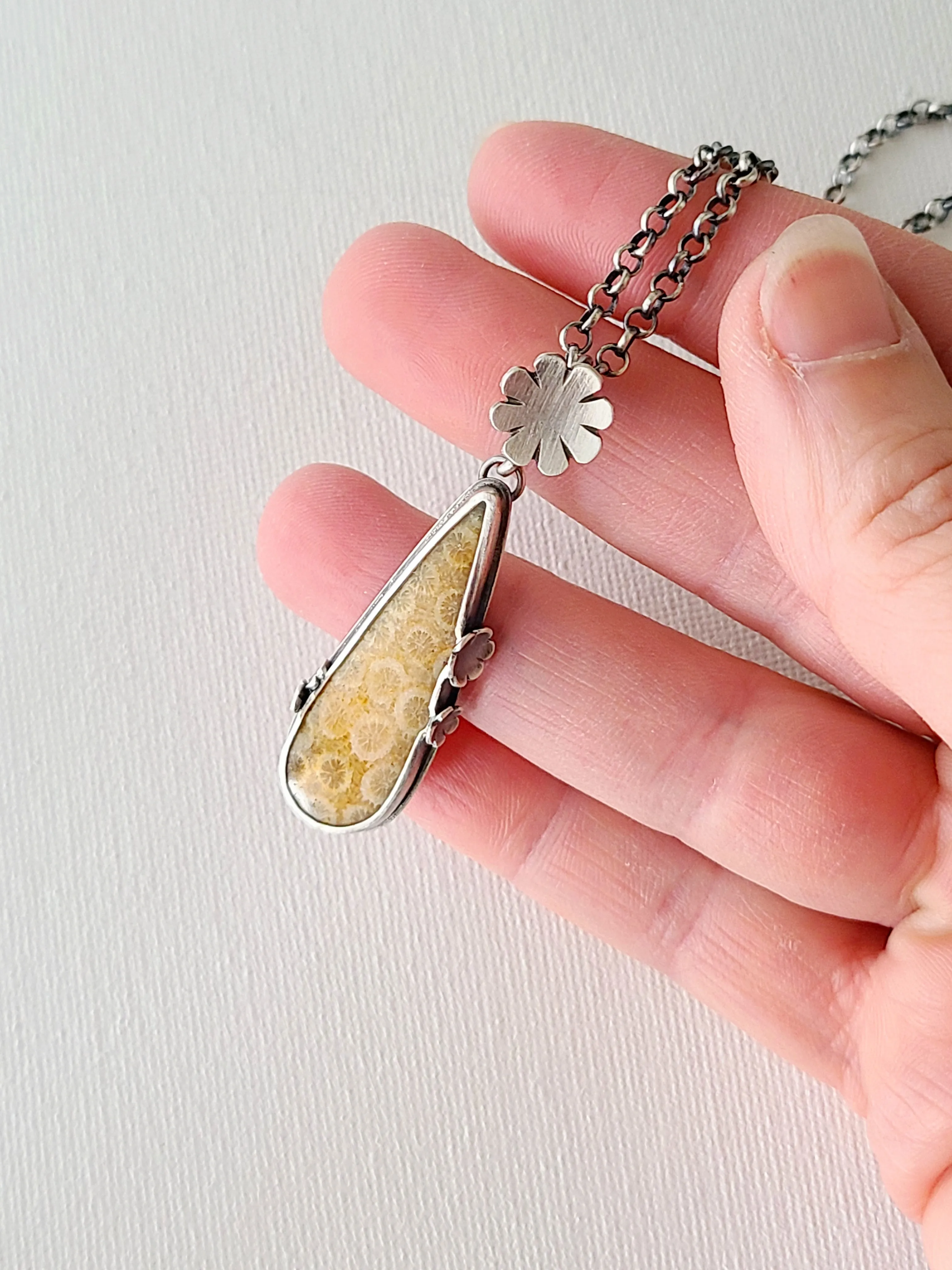 Flourish and Flower necklace #1