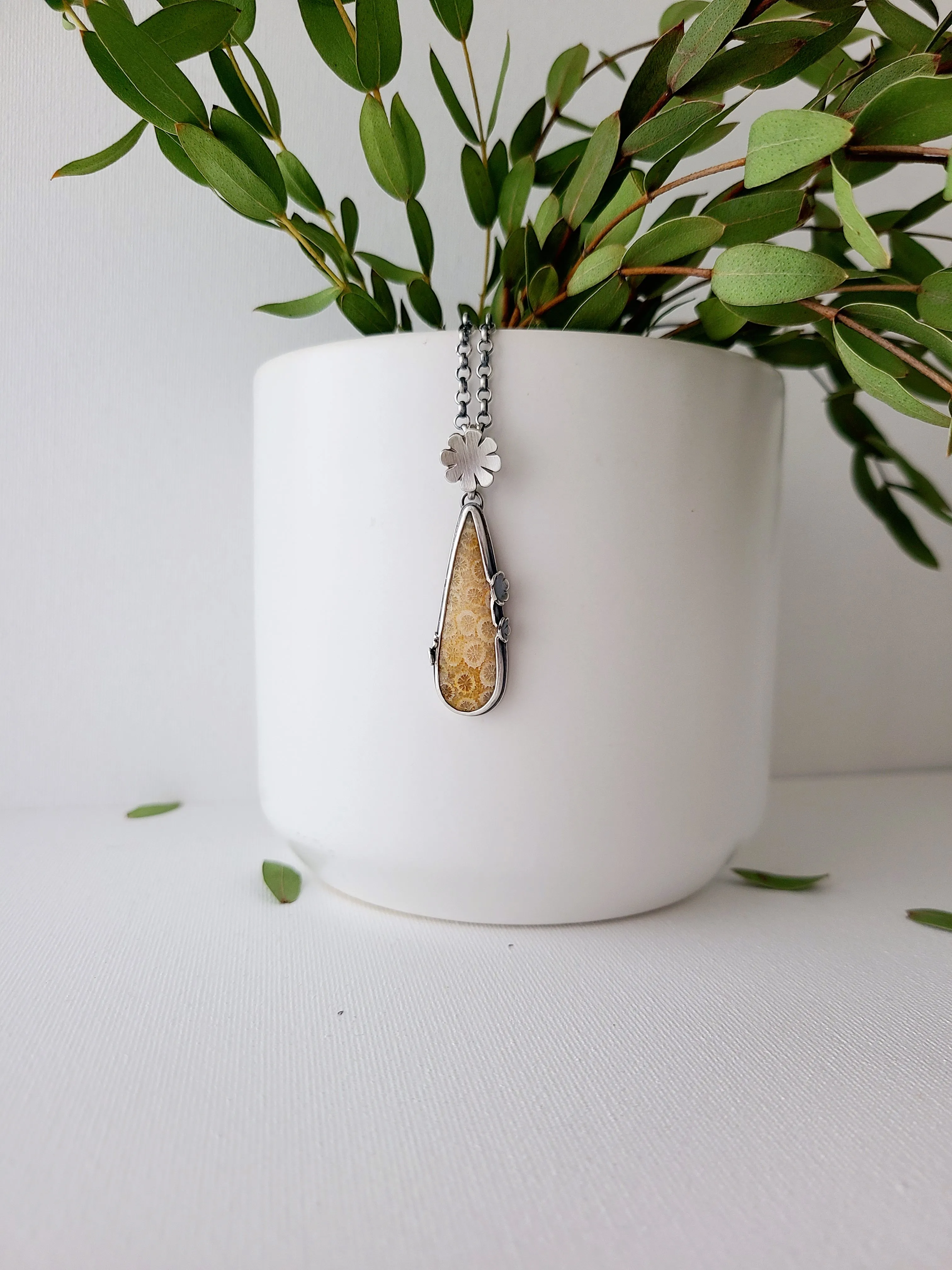Flourish and Flower necklace #1
