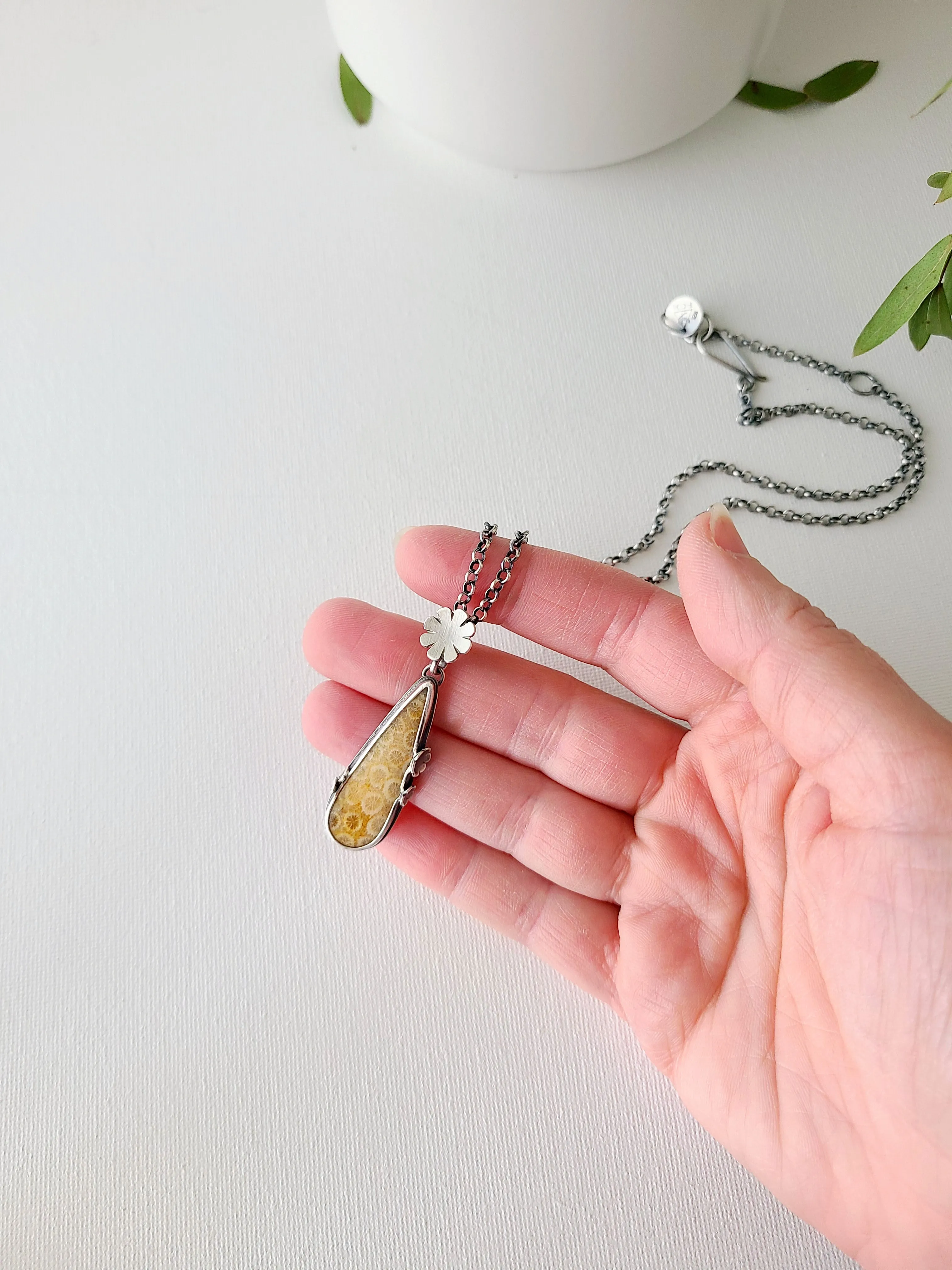 Flourish and Flower necklace #1