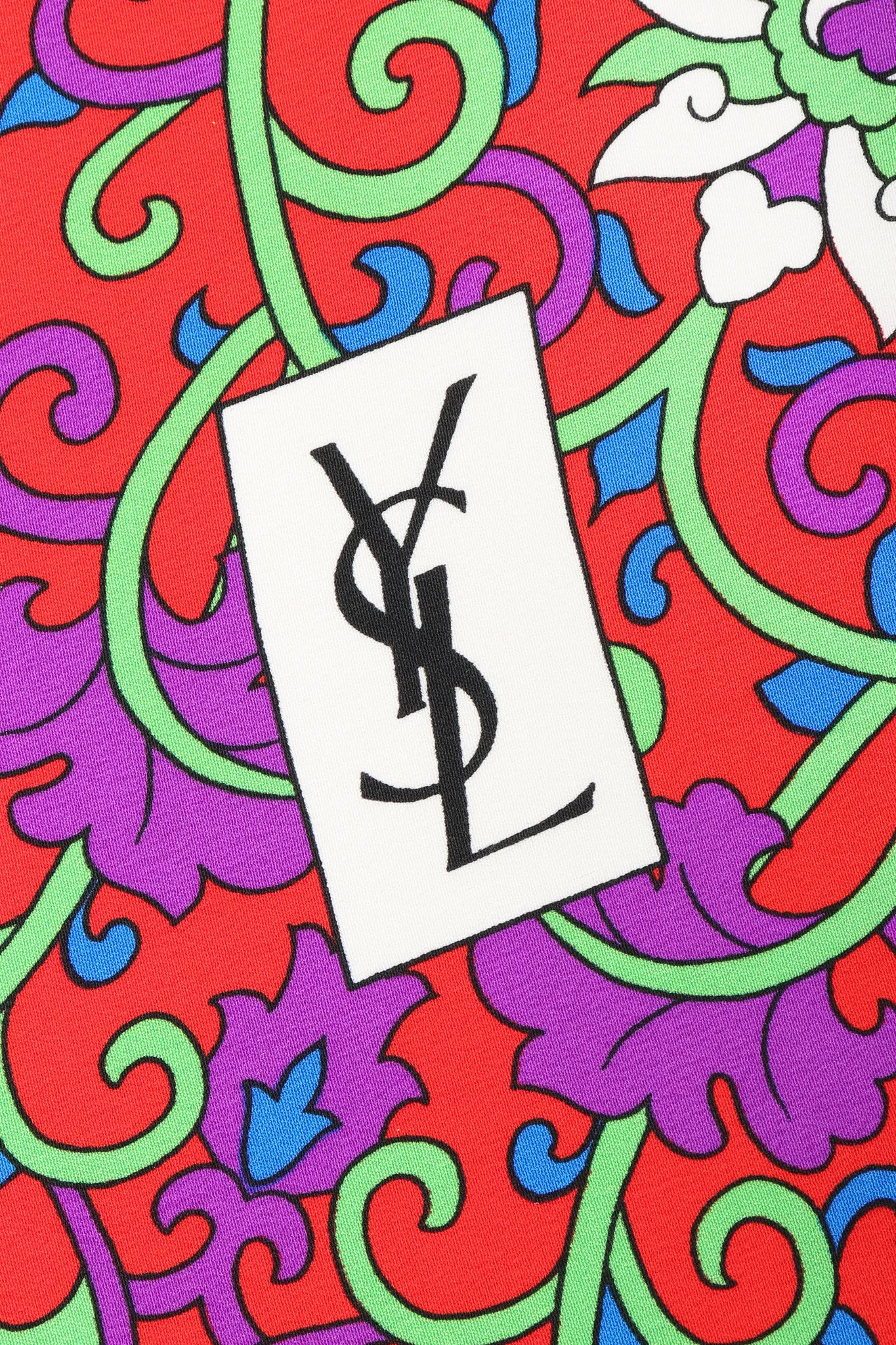 Flourish Border Silk Scarf
