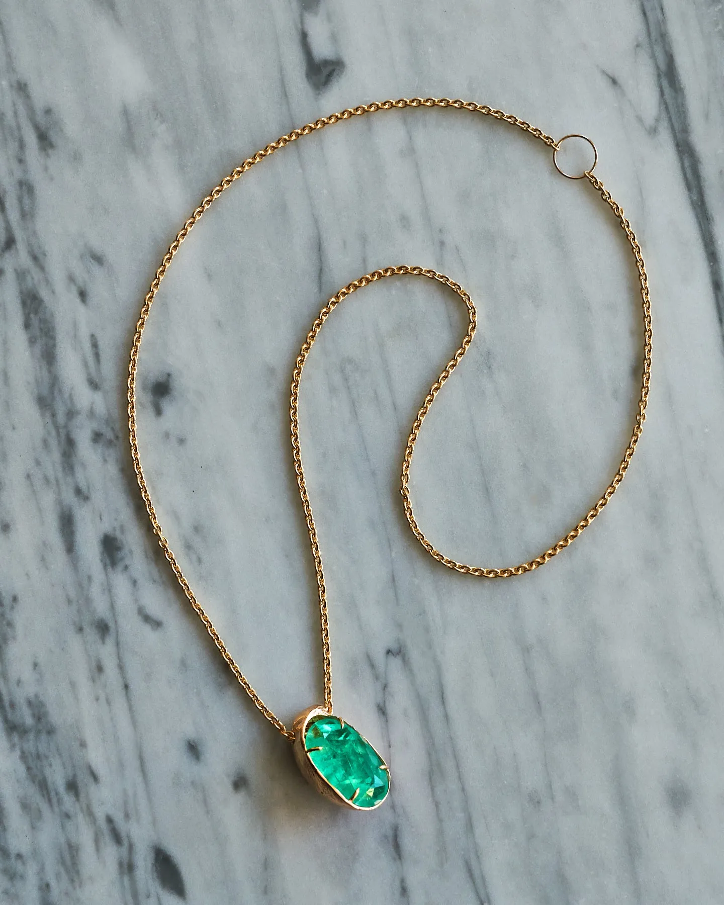 Fluorite Positive Energy In a Slipper Shell Necklace