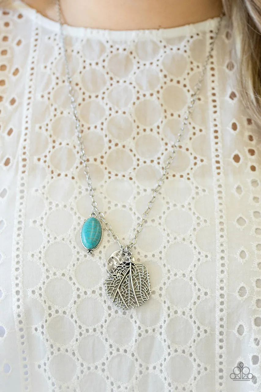 Free-Spirited Forager Blue Paparazzi Necklace