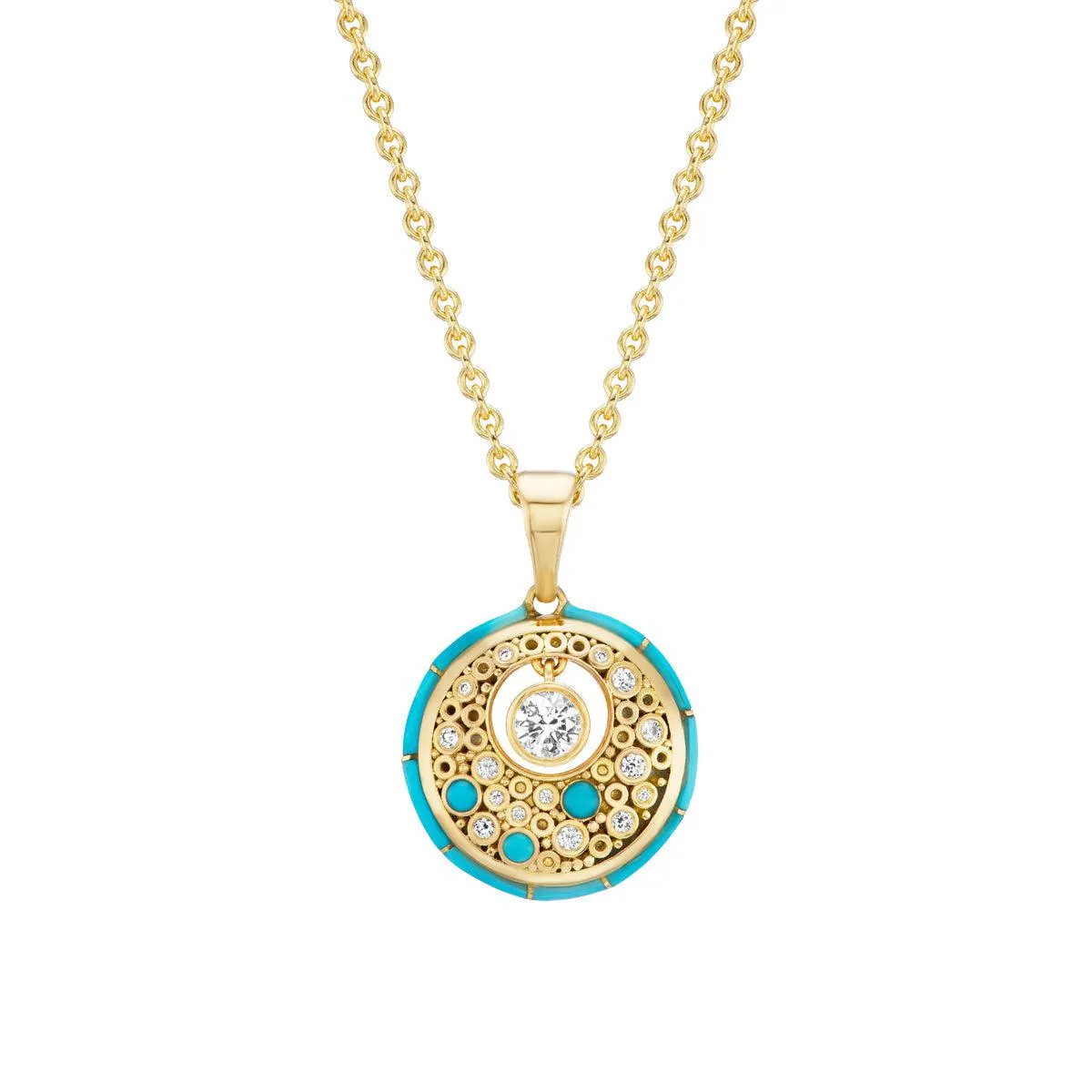 Galaxy Pendant Small (Turquoise)
