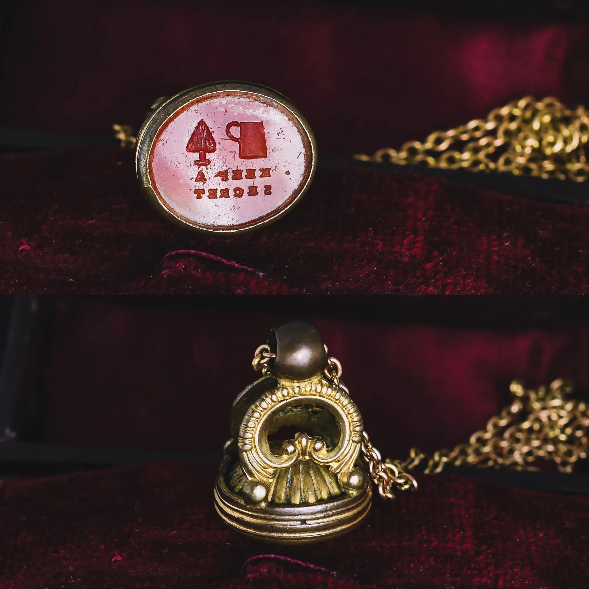 Georgian Rebus Intaglio Seal Fob Pendant