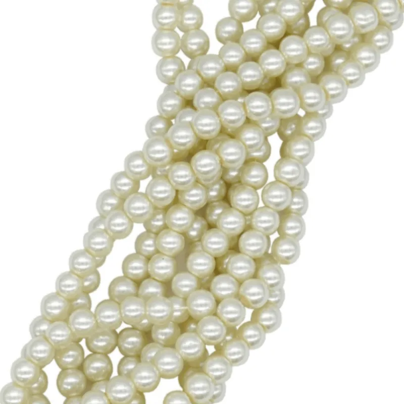 Glass Pearl Beads 6 mm
