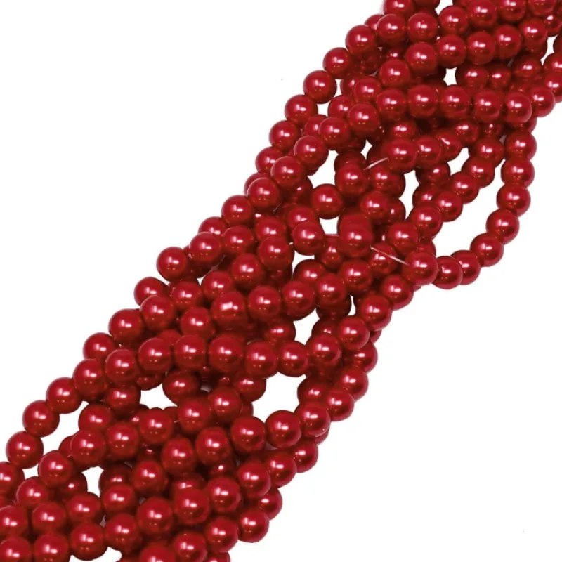 Glass Pearl Beads 6 mm