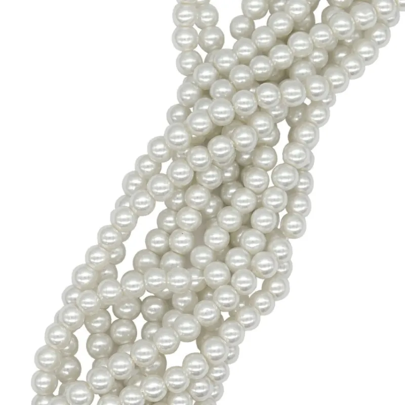 Glass Pearl Beads 6 mm