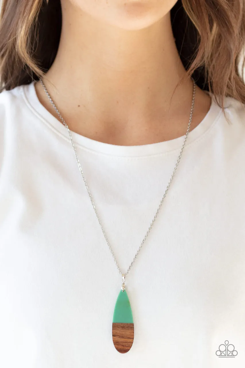 Going Overboard Green Paparazzi Necklace