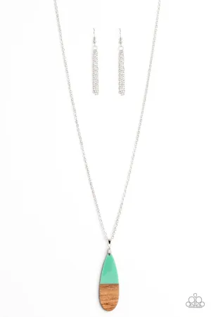 Going Overboard Green Paparazzi Necklace