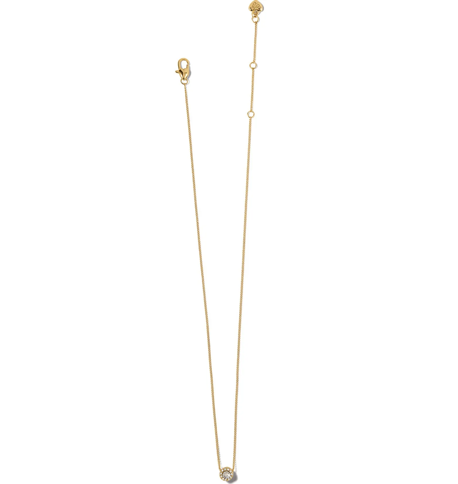 Gold Illumina Solitaire Necklace