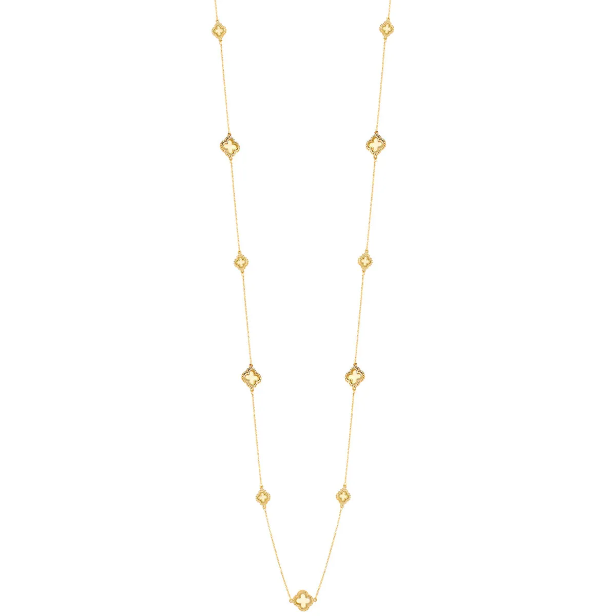 GOLD SHELL NECKLACES #HNN78567-GLD WHITE