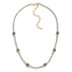 Gold Tone and Rhinestone Necklace