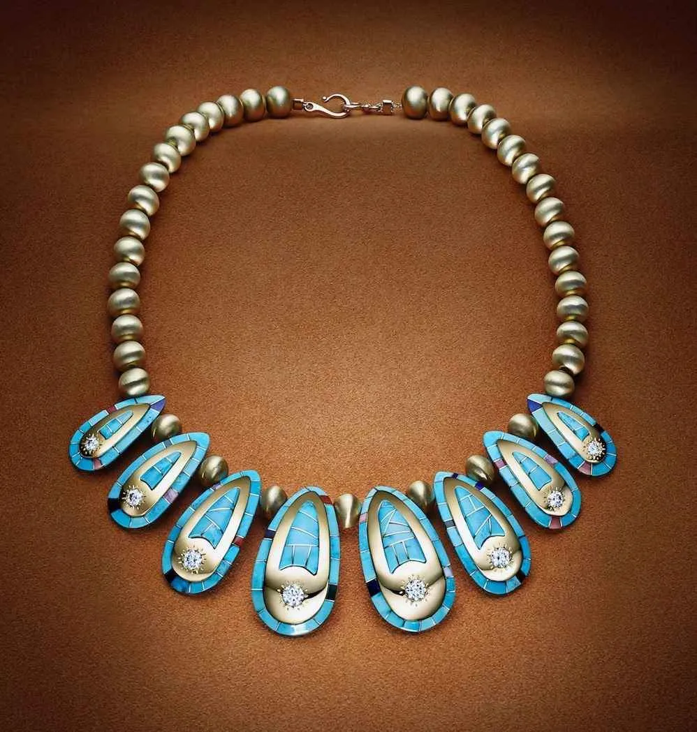 Golden Tracks Necklace