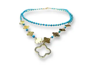 Golden Turquoise Necklace