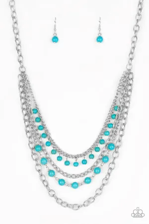 Ground Forces Blue Paparazzi Necklace