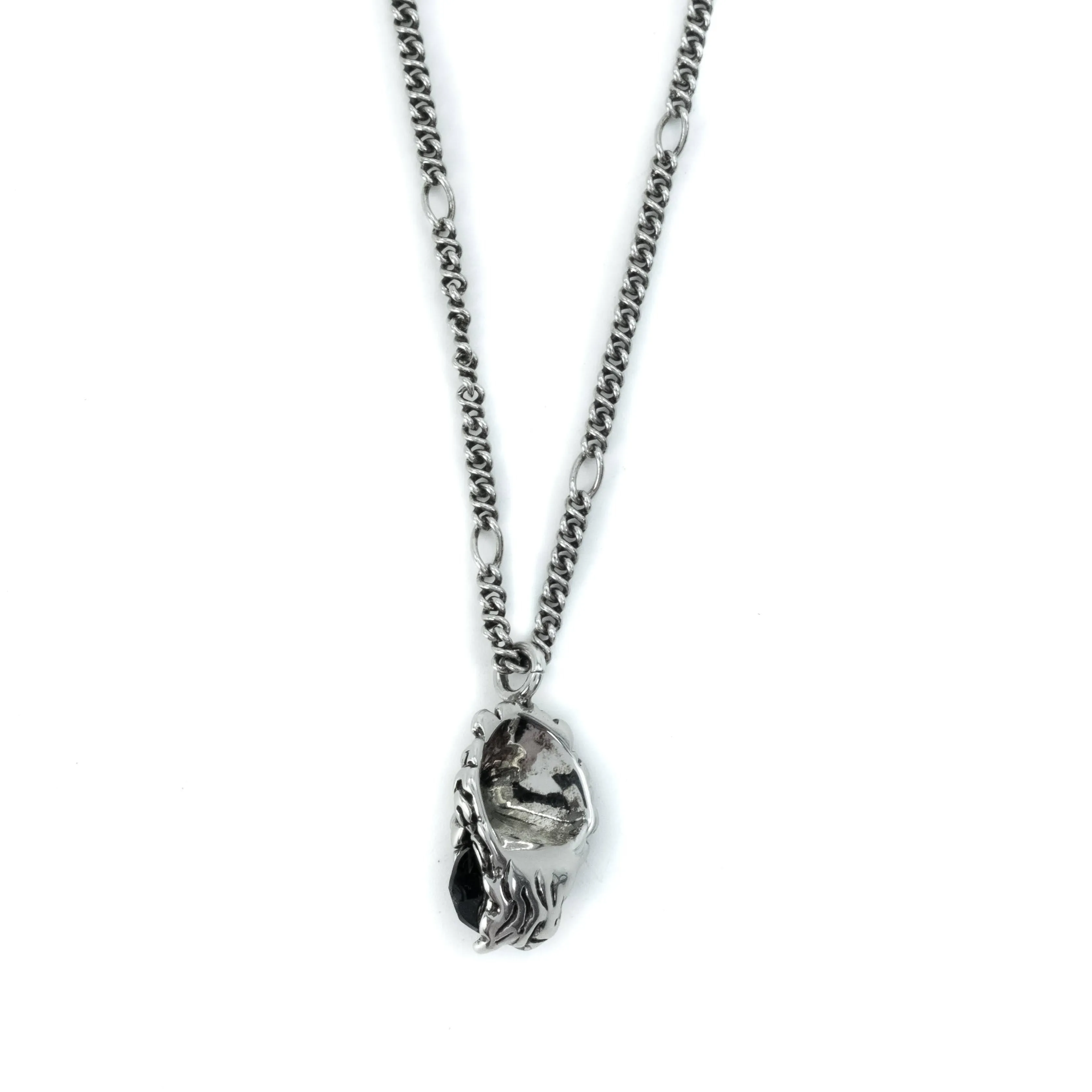 Gucci Lion Head Crystal Pendant Necklace