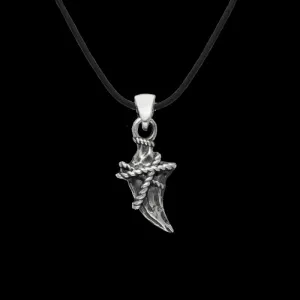 Handcrafted Canine Pendant Rope Sterling Silver Pendant