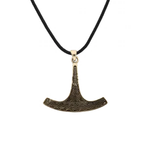 Handcrafted Ukko Thor's Hammer Mjolnir Bronze Pendant