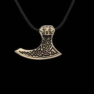 Handcrafted Viking Axe Beautiful Ornement Bronze Pendant