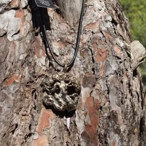Handcrafted Yggdrasil World Tree Bronze Pendant