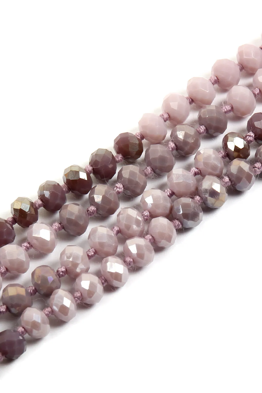 HDN2496 - MULTI TONE GLASS BEADS NECKLACE