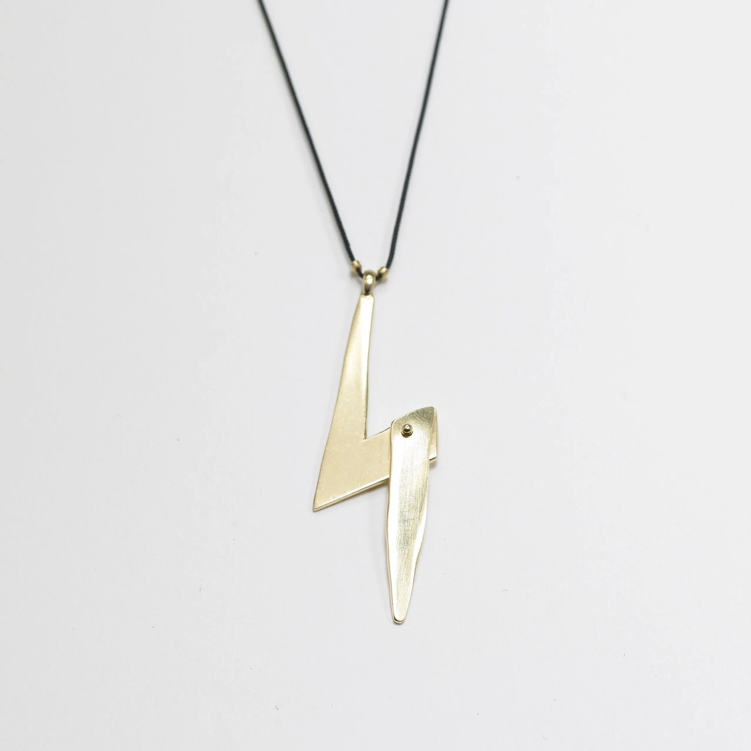 Hinged Lightning Bolt, 19k Gold