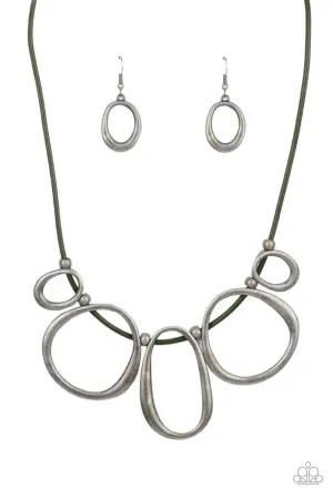 Historical Hipster Green Paparazzi Necklace