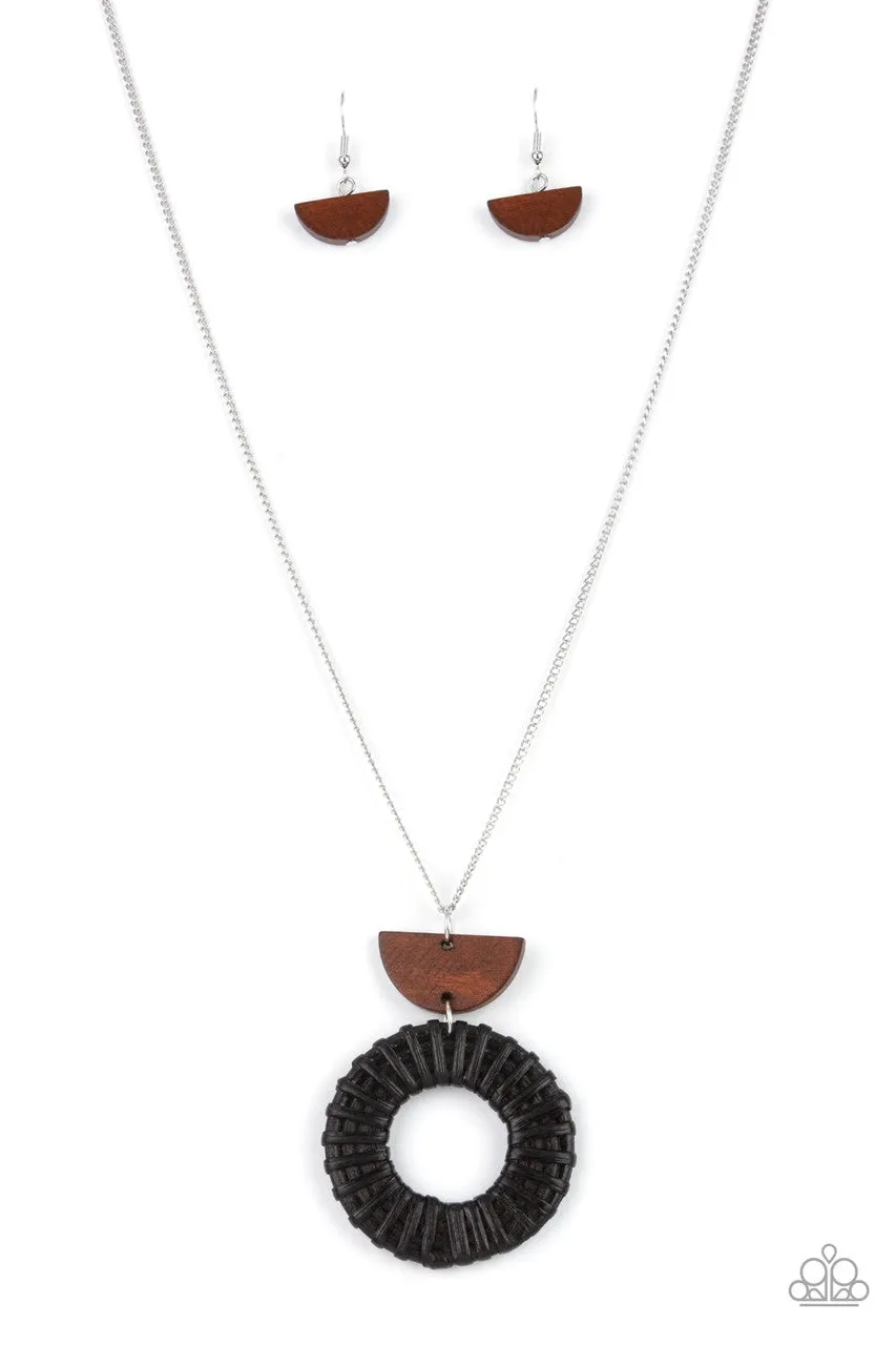 Homespun Stylist Black Paparazzi Necklace