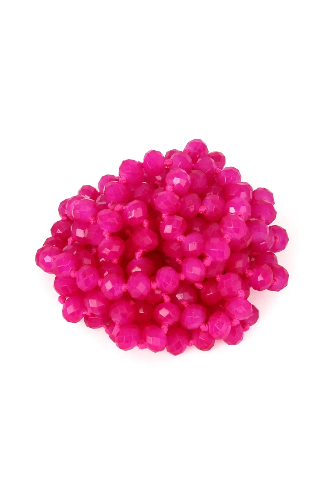 Hot Pink Longline Hand Knotted Necklace - Pack of 6