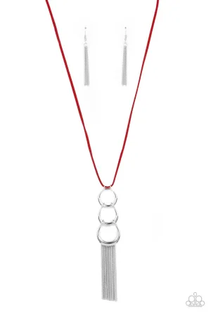 Industrial Conquest Red Paparazzi Necklace