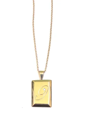 Initial Signet Pendant