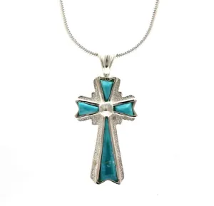 Inlay Cross Pendant