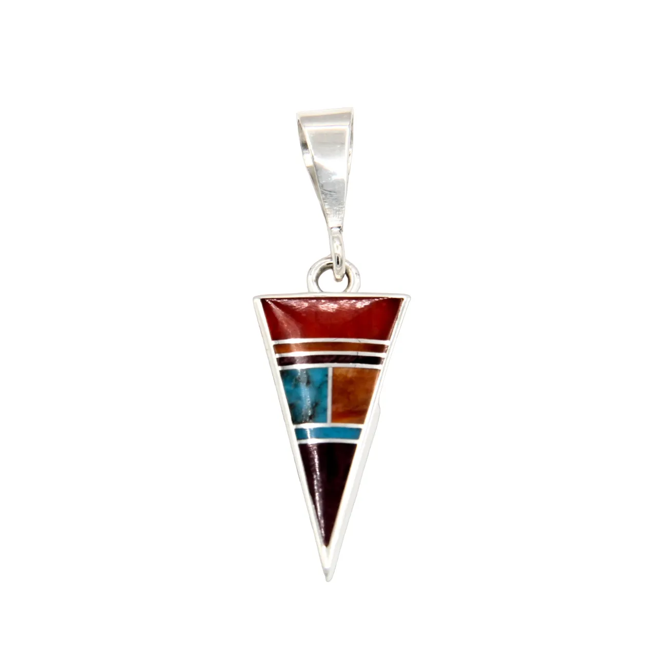 Inlay Triangle Pendant