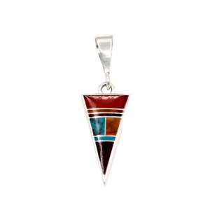 Inlay Triangle Pendant