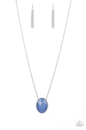 Intensely Illuminated Blue Paparazzi Necklace