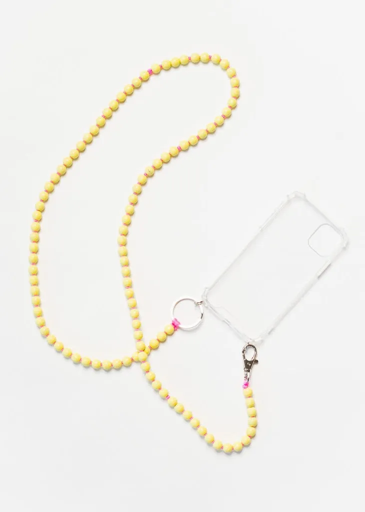 iPhone Necklace - Yellow & Rose
