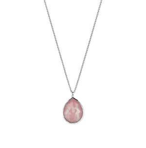 IPPOLITA Rock Candy Sterling Silver Large Teardrop Necklace in Pink Shell